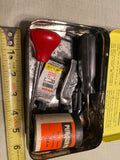 Vtg 60s Quickee Tubeless Tire Repair Kit Original Tin Display Oil Gas Petroliana