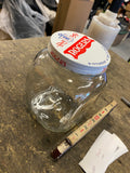 Vintage 1960s Rogers Pork Hocks Pickles Glass Jar Advertising Collectible Minty