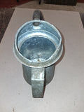Vintage Galvanized 2 Quart Liquid Oil Measure Can Flexible Metal Spout Oiler