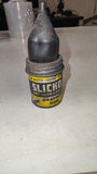 Vintage Slicko Dry Lubricant Graphite Gun Tin Container Squeeze Bottle Oiler