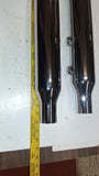 Bassani Chrome 3" Slip-On Mufflers 2007-13 Harley Softail Deluxe 1S27B 1801-0483