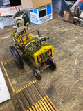 Vintage Marx Jolly Joe Army Car Jeep Tin Wind-Up Toy Collectible Retro 1950s