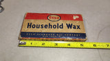 Vintage Esso Household Wax Box Standard Oil Co Gas Station Candy Canning