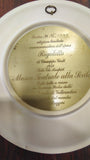 1976 Rigoletto Alabaster Collector Plate Gino Ruggeri Studio Dante Volteradici