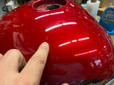 08-17 Yamaha Warrior 1700 Gas Fuel Tank Dark Red Metallic OEM Dings royal star x