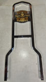 Vintage Harley Davidson Chrome Sissy Bar Tall Upright Eagle Medallion USA 8"