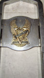 Vtg 1970's Harley V-Twin Milwaukee Eagle Chrome Sissy Bar Backrest Upright 21”