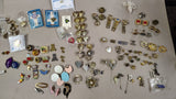 Vintage Costume Jewelry Estate Lot Pins Brooches Cufflinks Tie Clips Retro