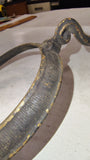 Antique Victorian Cast Iron Swing Arm Oil Kerosene Lamp Wall Holder Sconce 5.25"