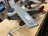 20's Steelcraft Boycraft airplane Unrestored Orig Vtg Antique Tin Toy Aircraft!