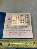 1953 Diamond T Truck Tilt Cab Calendar Sales Card Ink blotter advertising Kern