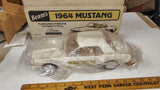 Vtg Jim Beam 1964 Ford Mustang Coupe Porcelain Decanter White Cream With Box