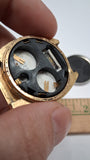 Vintage 1970s Litronix Gold Tone Red LED Digital Watch Head Untested 040489 USA