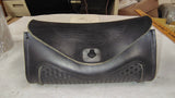 Harley OEM Softail Deluxe Basket Weave Leather Windshield Pouch Bag