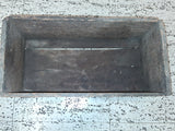 Vtg Wood Finger Joint Box Handcrafted Country Decorative Box Bin Rustic Antique