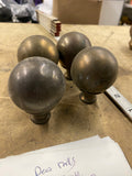 Harley Shovelhead Vtg Accessory Brass Trim Balls Grips Axle Covers Panhead