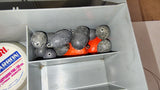 Vintage Flambeau Tackle Box Lot with Mixed Hooks, Tackle & YUM Lure!