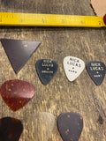 Vtg Nick Lucas Guitar Picks Multicolor Celluloid Acoustic Electric tortise shell