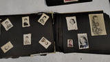 Vintage 1950s Black Paper Photo Album & Family Portraits Black White Ephemera