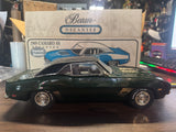 Jim Beam 1969 Chevrolet Camaro SS Porcelain Car Decanter in rare Forest Greeen
