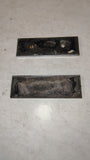 1980-1986 Ford Truck Lariat Cab Side Trim Emblems OEM Pair Red