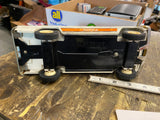 Vintage Tonka Jeep Wagoneer Rescue Ambulance Pressed Steel Toy White Orange
