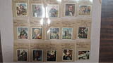 Vtg 1934 Fine Art Miniature Portrait Cards Collection World Figures 16 Piece Lot
