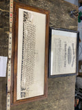 Original 1944 WWII Panoramic Photo Discharge Papers US Navy Military Class Vtg