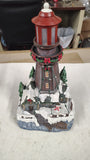 Holiday Living LED Lighted Musical Christmas Lighthouse Village C05540