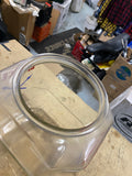 30s Lance Glass Jar Lid 12" Vintage Bakery Advertising Sign Cookie Cracker Displ