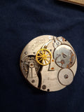 WWII Elgin AN-5743-1 8-Day Aircraft Cockpit Clock Movement 562 Parts Repair 1944