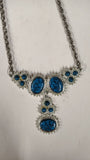 Vintage Costume Necklace Lot Faux Pearl Heart Turquoise Boho Bead Chain Belt