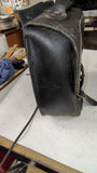 Vintage Black Leather Motorcycle Throwover Saddlebag Shovelhead Sportster 12"