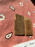 2 vintage wooden Buddhist talismans (omamori) inscribed kanji WW2 Japanese Army