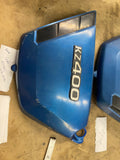 Kawasaki Kz400  OEM 1976 Left Side Cover Emblem frame trim Panel