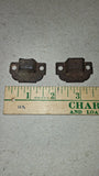 Antique Cast Iron Eastlake Cabinet Cupboard Latch Keeper Catch Fleur De Lis Pair