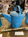 Vtg Light Blue Metal Watering Can Garden Yard CountryDecor Long Spout Handle