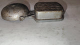 Vintage Edwards Nubel 740 Electric Doorbell Alarm Bell Exposed Gong Chevron