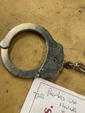 Peerless Steel Handcuffs Silver Security Equipment Used Condition USA Vtg Sherif