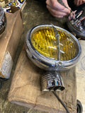 NOS Vtg Mazda Electroline 6 Volt Amber Fog Lights Chrome Housing Auto Truck 30's