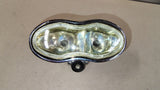 Chrome ET Wave Cyclops Dual Headlight Motorcycle Custom Chopper Bobber