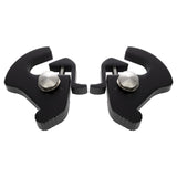 Quick Release Latch Clamp Kit Black Harley Sissybar Backrest Luggage Rack Detach