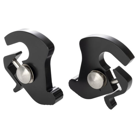 Quick Release Latch Clamp Kit Black Harley Sissybar Backrest Luggage Rack Detach