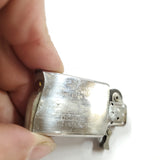 Vtg 1992 Zippo Slim Brass Marlboro Steer Star Cigarette Lighter Monogrammed ABT