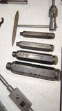 Vintage Machinist Lot Tap Wrench Set Screw Extractor Pin Punch Tool and MORE!