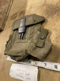 VTG Vietnam War Era Canvas Pouch 3 Magazines -US Militaria Army Ammo pouch