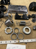 Kawasaki Kz400 Parts lot starter cover tank rubber reflector mounts fork boots