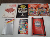 Atari 2600 Woodgrain Console Lot Storage Case 6 Controllers 25 Games Manuals