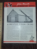 Vtg Advertisement 1940s-1950s Catalog Ephemera Lot Woolrich Johns Manville Farm