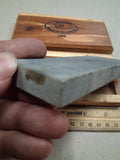 Vintage KA-BAR 1358 Genuine Arkansas Oilstone Whetstone Cedar Box Sharpening